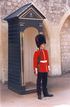 Windsor Castle: guardsman